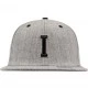 Шапка с козирка в сиво Letter Snapback I, Шапки с козирка - Hoodstyle.bg
