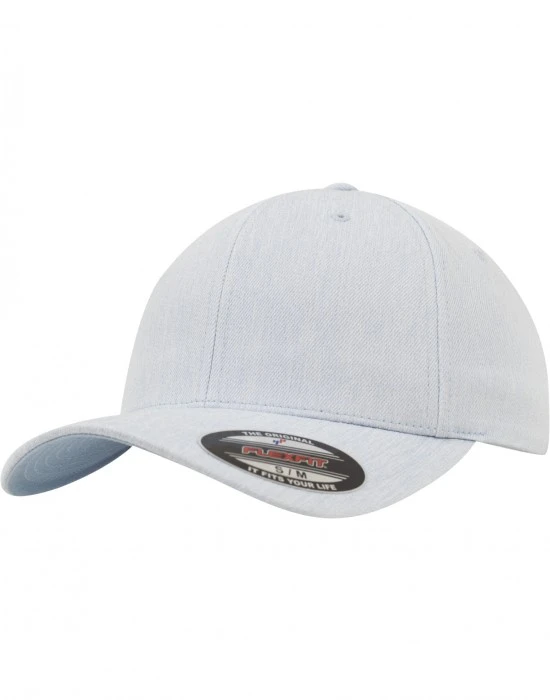 Шапка с козирка в светлосин цвят Flexfit Pastel Melange Cap, Шапки с козирка - Hoodstyle.bg