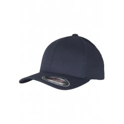 Шапка с козирка в тъмносиньо Flexfit Wooly Combed