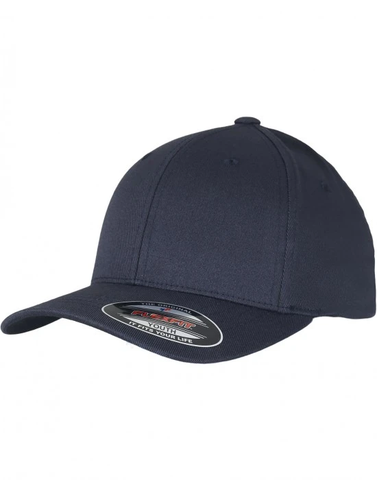 Шапка с козирка в тъмносиньо Flexfit Wooly Combed, Шапки с козирка - Hoodstyle.bg