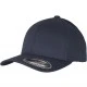 Шапка с козирка в тъмносиньо Flexfit Wooly Combed, Шапки с козирка - Hoodstyle.bg