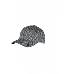 Шапка с козирка в тъмносиво Stripes Melange Flexfit 