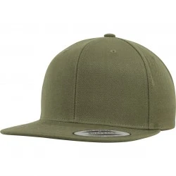 Шапка с козирка в цвят маслина Classic Snapback
