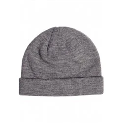 Бийни шапка с сив цвят MSTRDS Short Cuff Knit Beanie 