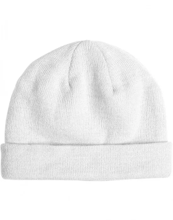 Бийни шапка в бял цвят MSTRDS Short Cuff Knit Beanie, Шапки бийнита - Hoodstyle.bg