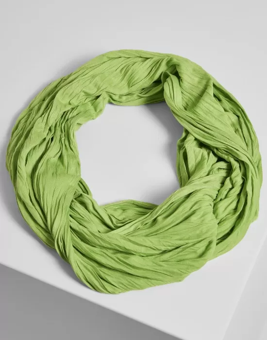 Лимонено зелен шал MSTRDS Wrinkle Loop, Аксесоари - Hoodstyle.bg