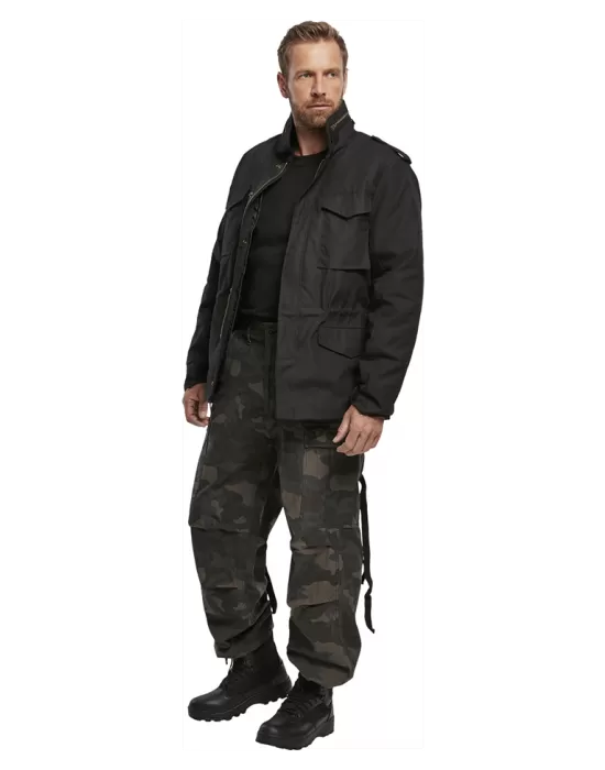 Мъжки карго панталони в тъмен камуфлаж Brandit M-65 darkcamo, Панталони - Hoodstyle.bg