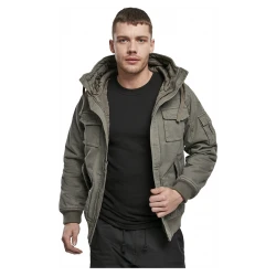 Мъжко яке с качулка в цвят маслина Brandit Bronx
