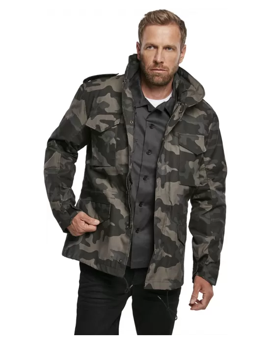 Мъжко премиум яке в тъмен камуфлаж Brandit M65, Зимни якета - Hoodstyle.bg