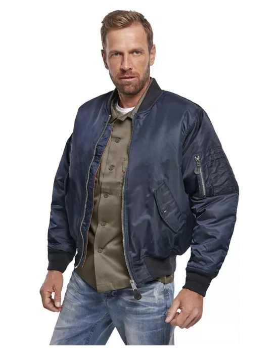 Мъжко яке бомбър в тъмносин цвят Brandit MA1, Бомбъри - Hoodstyle.bg