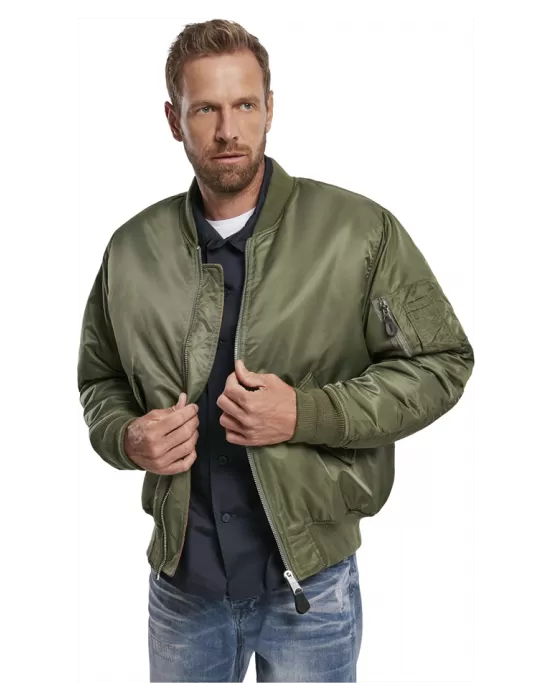 Мъжко яке бомбър в цвят маслина Brandit MA1, Бомбъри - Hoodstyle.bg