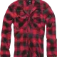 Мъжка карирана риза в червен цвят Brandit Check Shirt red/black, Блузи и Ризи - Hoodstyle.bg
