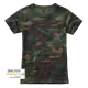 Дамска тениска в камуфлажен десен Brandit woodland, Блузи и Ризи - Hoodstyle.bg
