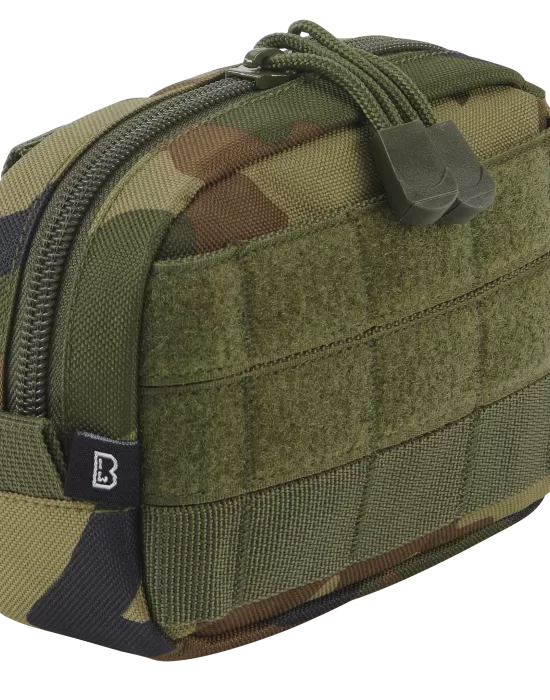 Компактен несесер в камуфлажен цвят Brandit Molle woodland, Чанти и Раници - Hoodstyle.bg