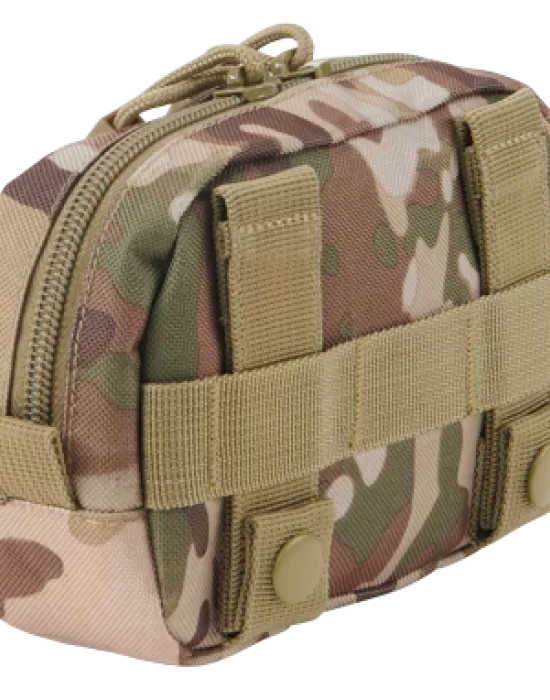Компактен несесер в камуфлажен цвят Brandit Molle tactical camo, Чанти и Раници - Hoodstyle.bg