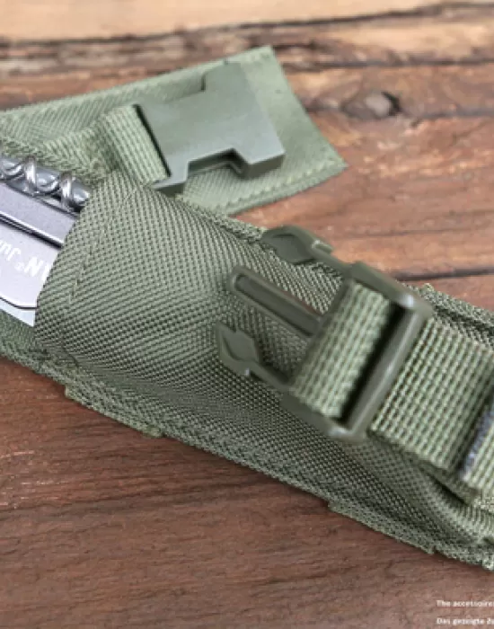 Мултифункционален калъф в цвят маслина Brandit Molle, Чанти и Раници - Hoodstyle.bg