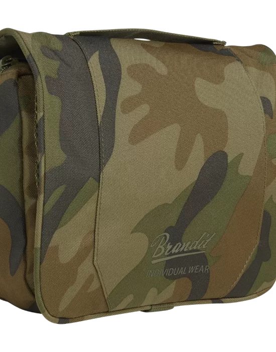 Практичен несесер в камуфлажен цвят Brandit Toiletry woodland, Чанти - Hoodstyle.bg