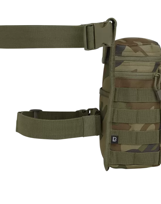 Тактическа чанта за бедро в камуфлаж Brandit Side Kick woodland, Чанти за бедро - Hoodstyle.bg