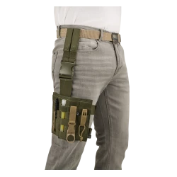 Тактическа чанта панел за бедро тъмнозелен цвят Brandit Molle Leg