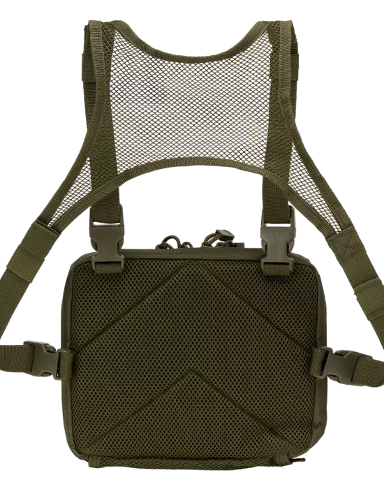 Тактическа чанта нагръдник в тъмнозелено Brandit US Cooper Chest, Чанти - Hoodstyle.bg