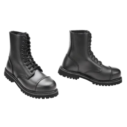 Черни кубинки естествена кожа Brandit Phantom 10 Eyelet