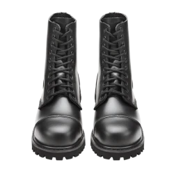 Черни кубинки естествена кожа Brandit Phantom 10 Eyelet
