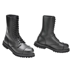Високи черни кубинки естествена кожа Brandit Phantom 14 Eyelet