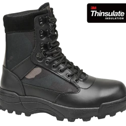 Тактически кубинки естествена кожа в тъмен камуфлаж Brandit 9 Eyelet