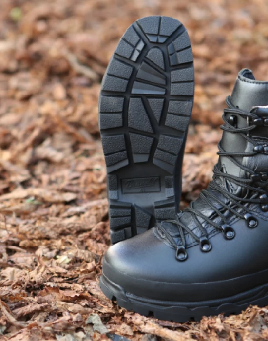 Черни кубинки естествена кожа Brandit Bergschuh, Обувки - Hoodstyle.bg