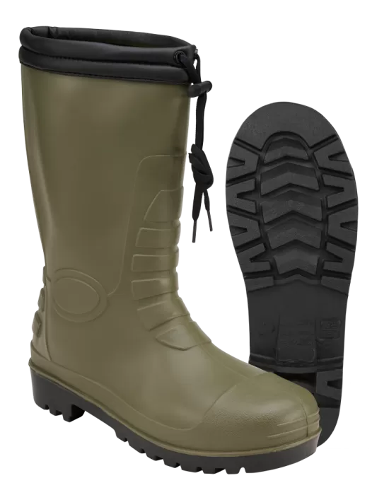 Зимни гумени ботуши в тъмнозелено Brandit Rain Boots Winter, Обувки - Hoodstyle.bg