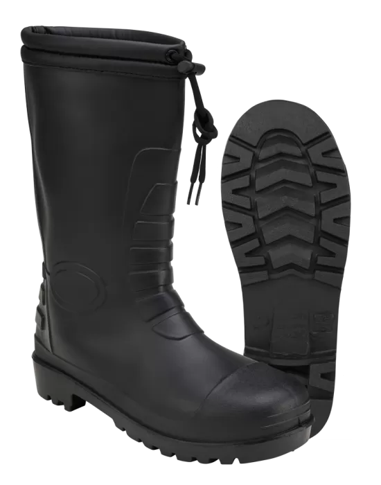 Зимни гумени ботуши в черно Brandit Rain Boots Winter, Обувки - Hoodstyle.bg