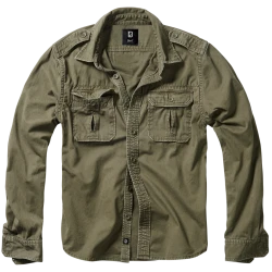 Мъжка риза в масленозелен цвят Brandit Vintage Shirt 