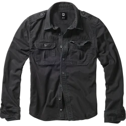 Мъжка риза в черен цвят Brandit Vintage Shirt