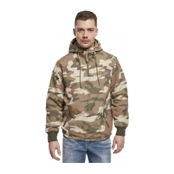 Мъжко яке ветровка в кафяв камуфлаж Brandit Luke light woodland