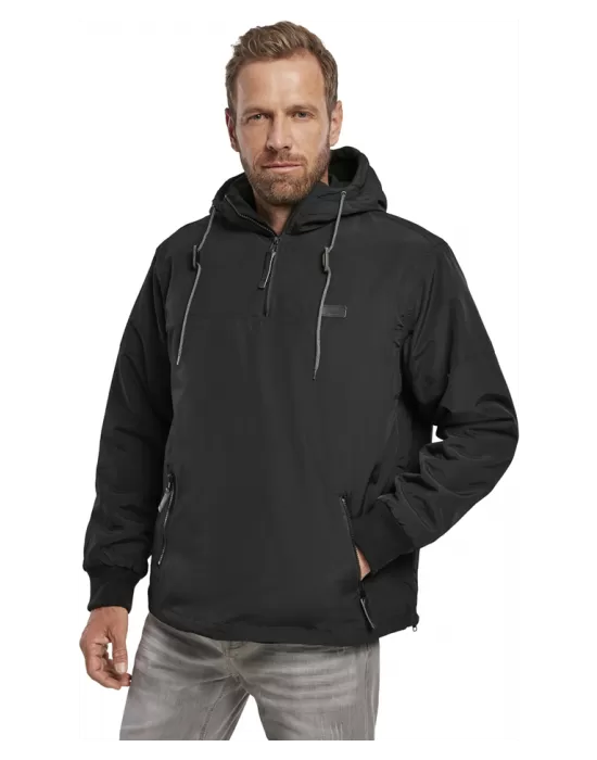 Мъжко яке ветровка в черен цвят Brandit Luke, Пролет / Есен - Hoodstyle.bg
