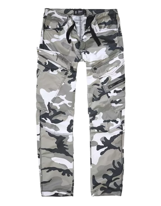 Мъжки вталени карго панталони светъл камуфлаж Brandit urban, Панталони - Hoodstyle.bg