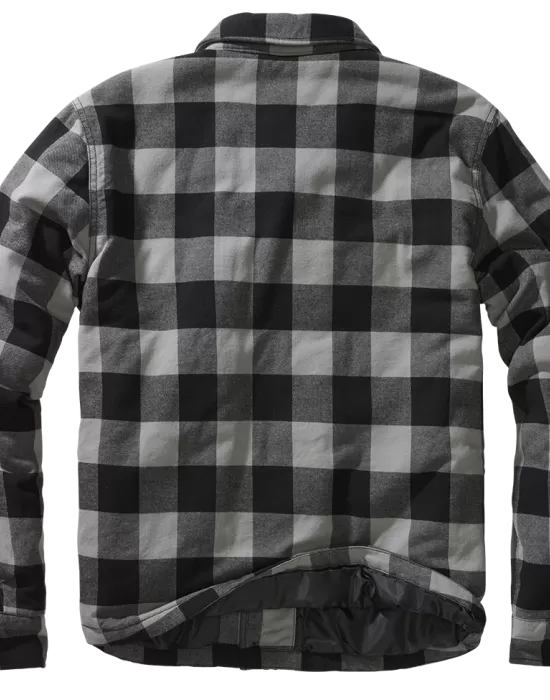 Мъжко яке в черно-тъмносиво каре Brandit Lumber, Якета - Hoodstyle.bg