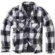 Мъжко яке в бяло-черно каре цвят Brandit Lumber, Якета - Hoodstyle.bg