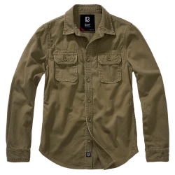 Дамска риза в масленозелено Brandit Vintageshirt
