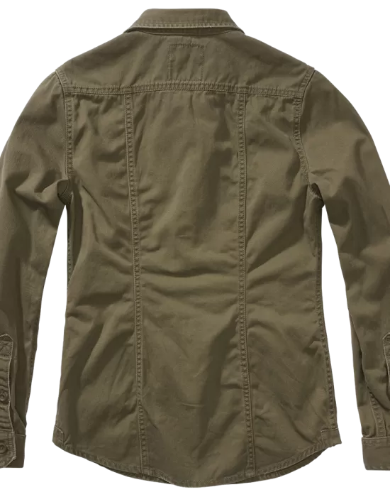 Дамска риза в масленозелено Brandit Vintageshirt, Блузи - Hoodstyle.bg