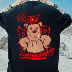 Тениска Oversize Street Wear Head Bear