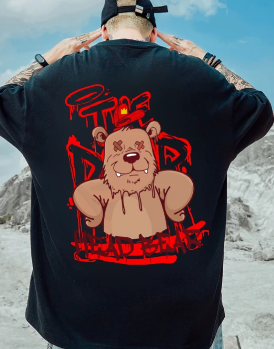 Тениска Oversize Street Wear Head Bear, Тениски - Hoodstyle.bg
