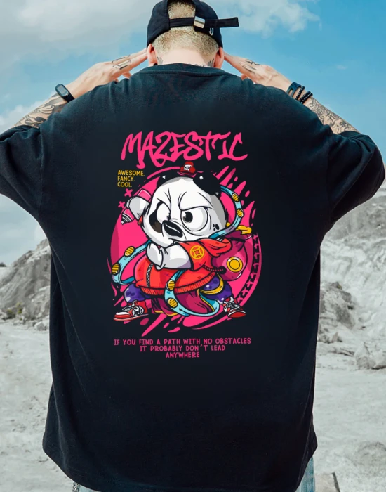 Тениска Oversize Street Wear Mazestic, Тениски - Hoodstyle.bg