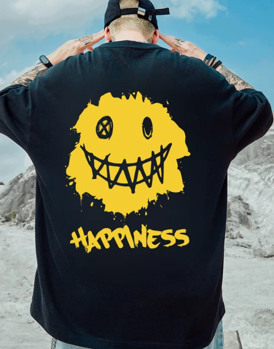Тениска Oversize Street Wear Happiness, Тениски - Hoodstyle.bg