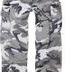 Мъжки карго панталони в бял камуфлаж Brandit M-65 urban, Панталони - Hoodstyle.bg