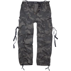 Мъжки карго панталони в тъмен камуфлаж Brandit M-65 darkcamo