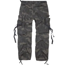Мъжки карго панталони в тъмен камуфлаж Brandit M-65 darkcamo