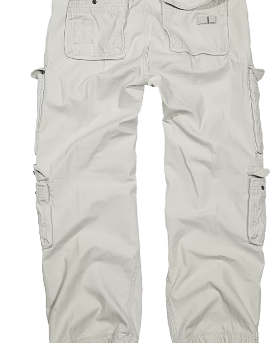 Мъжки карго панталони в бяло Brandit Pure Vintage, Панталони - Hoodstyle.bg