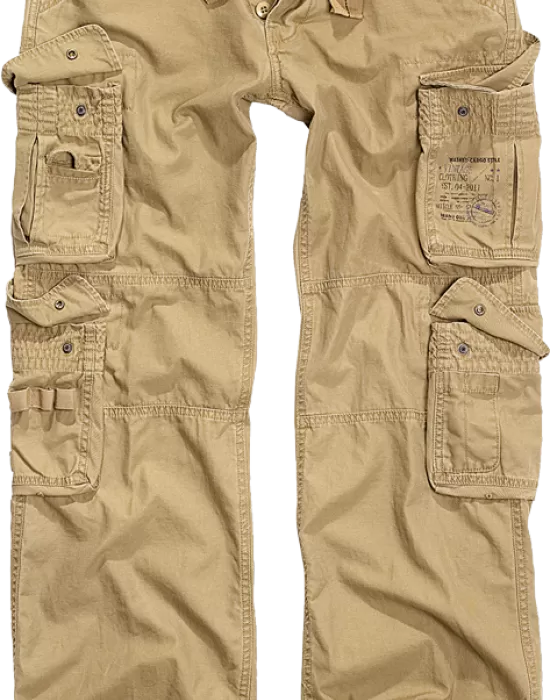 Мъжки винтидж карго панталони в бежов цвят Brandit Pure Vintage, Панталони - Hoodstyle.bg