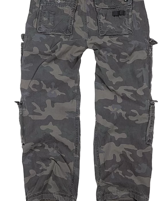 Мъжки карго панталони в тъмен камуфлаж Brandit Pure Vintage, Панталони - Hoodstyle.bg